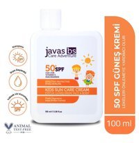 Javas Bs 50 Faktör Tüm Ciltler İçin Leke Karşıtı Nemlendirici Yağsız Suya Dayanıklı Yüz ve Vücut Güneş Kremi 50 ml