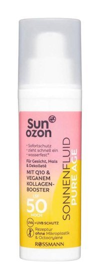 Sunozon 50 Faktör Tüm Ciltler İçin Leke Karşıtı Nemlendirici Yağsız Suya Dayanıklı Yüz Güneş Kremi 50 ml