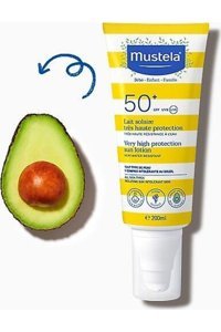 Mustela Sun Protection 50 Faktör Tüm Ciltler İçin Leke Karşıtı Nemlendirici Yağsız Suya Dayanıklı Yüz ve Vücut Güneş Losyonu 200 ml