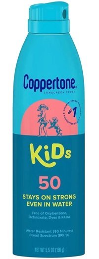 Coppertone Kids 50 Faktör Tüm Ciltler İçin Leke Karşıtı Nemlendirici Yağsız Suya Dayanıklı Yüz ve Vücut Güneş Kremi 222 ml