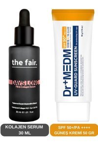 The Fair Anti Aging 50 Faktör Tüm Ciltler İçin Leke Karşıtı Nemlendirici Yaşlanma Karşıtı Yağsız Suya Dayanıklı Yüz ve Vücut Güneş Kremi 50 ml