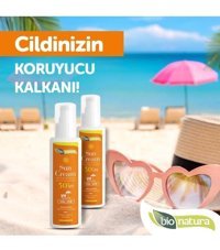 Bionatura 50 Faktör Tüm Ciltler İçin Nemlendirici Suya Dayanıklı Yüz Güneş Kremi 50 ml