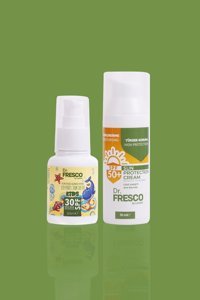 Dr Fresco 50 Faktör Tüm Ciltler İçin Leke Karşıtı Nemlendirici Yağsız Suya Dayanıklı Yüz ve Vücut Güneş Kremi 50 ml