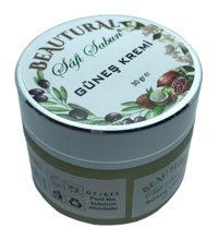 Beautural Safi Sabun 50 Faktör Tüm Ciltler İçin Leke Karşıtı Nemlendirici Yağsız Suya Dayanıklı Yüz ve Vücut Güneş Kremi 50 ml