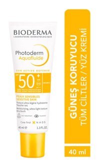 Bioderma Photoderm 50 Faktör Tüm Ciltler İçin Leke Karşıtı Nemlendirici Yağsız Suya Dayanıklı Yüz ve Vücut Güneş Kremi 40 ml