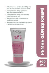 Lori̇n Beauty 50 Faktör Tüm Ciltler İçin Leke Karşıtı Nemlendirici Yağsız Suya Dayanıklı Yüz ve Vücut Güneş Kremi 50 ml