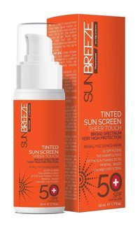 Sun Breeze Sun Renkli 50 Faktör Tüm Ciltler İçin Leke Karşıtı Nemlendirici Yağsız Suya Dayanıklı Yüz Güneş Kremi 50 ml
