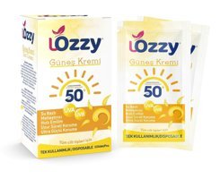 Lozzy 50 Faktör Tüm Ciltler İçin Nemlendirici Suya Dayanıklı Yüz ve Vücut Güneş Kremi 50 ml