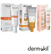 Dermokil 50 Faktör Tüm Ciltler İçin Leke Karşıtı Nemlendirici Suya Dayanıklı Yüz Güneş Kremi 60 ml