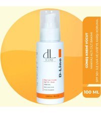 Dl D Line Laboratories 50 Faktör Tüm Ciltler İçin Leke Karşıtı Nemlendirici Yağsız Suya Dayanıklı Yüz ve Vücut Güneş Kremi 50 ml