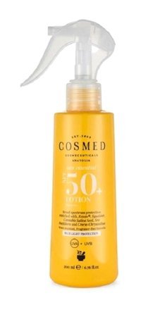 Cosmed Sun Essential 50 Faktör Tüm Ciltler İçin Nemlendirici Suya Dayanıklı Yüz ve Vücut Güneş Losyonu 200 ml