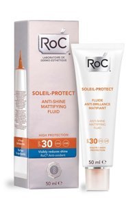 Roc 30 Faktör Tüm Ciltler İçin Leke Karşıtı Nemlendirici Yağsız Suya Dayanıklı Yüz ve Vücut Güneş Kremi 50 ml