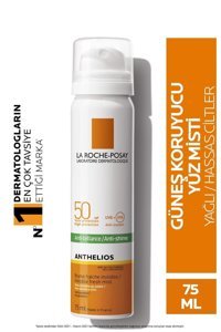 La Roche Posay Anthelios 50 Faktör Yağlı Ciltler İçin Leke Karşıtı Nemlendirici Yağsız Suya Dayanıklı Yüz ve Vücut Güneş Kremi 75 ml