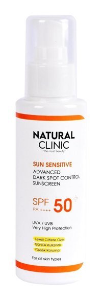 Natural Cli̇ni̇c Natural 50 Faktör Tüm Ciltler İçin Leke Karşıtı Nemlendirici Yağsız Suya Dayanıklı Yüz ve Vücut Güneş Kremi 50 ml