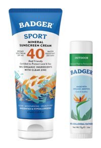 Badger Mineral Cream Stick 40 Faktör Tüm Ciltler İçin Leke Karşıtı Nemlendirici Yağsız Suya Dayanıklı Yüz Ve Vücut Güneş Kremi 87 ml