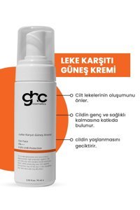 Ghc Cosmetic For Face 50 Faktör Tüm Ciltler İçin Leke Karşıtı Nemlendirici Yağsız Suya Dayanıklı Yüz ve Vücut Güneş Kremi 75 ml