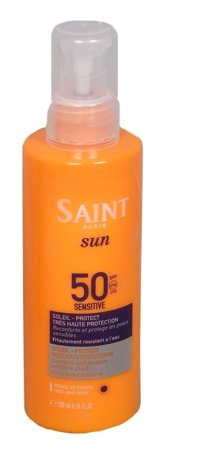 Saint 50 Faktör Hassas Ciltler İçin Leke Karşıtı Nemlendirici Yağsız Suya Dayanıklı Yüz Güneş Kremi 200 ml