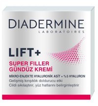 Diadermine Lıft+Super Fıller 50 Faktör Tüm Ciltler İçin Leke Karşıtı Nemlendirici Yaşlanma Karşıtı Yağsız Suya Dayanıklı Yüz Güneş Kremi 50 ml