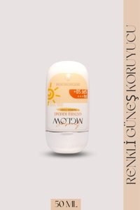 Mglow Renkli 50 Faktör Tüm Ciltler İçin Leke Karşıtı Nemlendirici Yağsız Suya Dayanıklı Yüz ve Vücut Güneş Kremi 50 ml