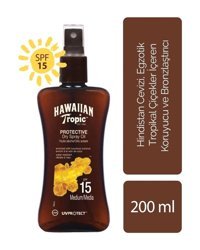 Hawaiian Tropic 15 Faktör Tüm Ciltler İçin Nemlendirici Suya Dayanıklı Yüz Güneş Kremi 50 ml