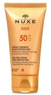 Nuxe Fondante Visage 50 Faktör Tüm Ciltler İçin Leke Karşıtı Nemlendirici Yağsız Suya Dayanıklı Yüz Güneş Kremi 50 ml
