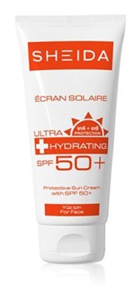 Sheida 50 Faktör Tüm Ciltler İçin Leke Karşıtı Nemlendirici Yağsız Suya Dayanıklı Yüz Güneş Kremi 75 ml