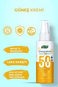 Biopor 50 Faktör Tüm Ciltler İçin Leke Karşıtı Nemlendirici Suya Dayanıklı Yüz Güneş Kremi 100 ml