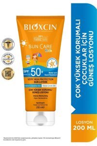 Bioxin Sun Care 50 Faktör Tüm Ciltler İçin Nemlendirici Suya Dayanıklı Yüz ve Vücut Güneş Losyonu 200 ml