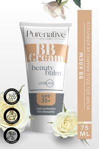 Purenative Renkli 50 Faktör Tüm Ciltler İçin Nemlendirici Kapatıcılı Suya Dayanıklı Yüz Güneş Kremi 75 ml