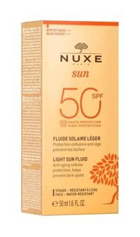 Nuxe Fluide 50 Faktör Tüm Ciltler İçin Nemlendirici Suya Dayanıklı Yüz ve Vücut Güneş Kremi 50 ml