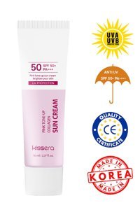 Ki̇ssera 46 Faktör Tüm Ciltler İçin Leke Karşıtı Nemlendirici Yağsız Suya Dayanıklı Yüz ve Vücut Güneş Kremi 50 ml