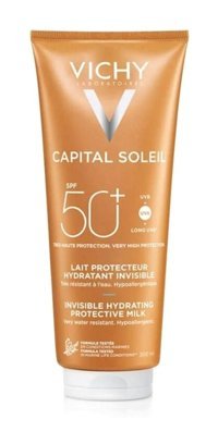 Vichy Soleil 50 Faktör Tüm Ciltler İçin Leke Karşıtı Nemlendirici Yağsız Suya Dayanıklı Yüz Güneş Sütü 300 ml