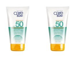 Avon 50 Faktör Hassas Ciltler İçin Nemlendirici Suya Dayanıklı Yüz Güneş Kremi 2x150 ml