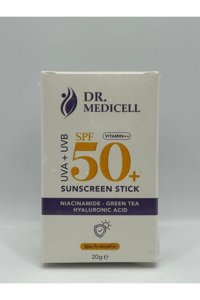 Dr.Medi̇cell Stick 50 Faktör Tüm Ciltler İçin Nemlendirici Suya Dayanıklı Yüz Güneş Kremi 20 ml