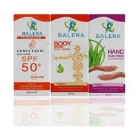 Balera Sun Care 50 Faktör Tüm Ciltler İçin Leke Karşıtı Nemlendirici Yağsız Suya Dayanıklı Yüz ve Vücut Güneş Losyonu 100 ml
