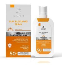Bioser Sun Blocking 50 Faktör Tüm Ciltler İçin Leke Karşıtı Nemlendirici Yağsız Suya Dayanıklı Yüz ve Vücut Güneş Kremi 100 ml