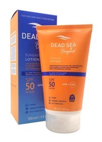 Dead Sea & Beyond 50 Faktör Tüm Ciltler İçin Nemlendirici Suya Dayanıklı Yüz Güneş Losyonu 150 ml