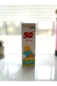 Dexpantonne Kids 50 Faktör Tüm Ciltler İçin Leke Karşıtı Nemlendirici Yağsız Suya Dayanıklı Yüz ve Vücut Güneş Kremi 50 ml