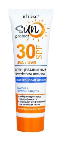 Vitex Kozmetik Sun Protect 30 Faktör Tüm Ciltler İçin Leke Karşıtı Nemlendirici Yağsız Suya Dayanıklı Yüz ve Vücut Güneş Kremi 50 ml