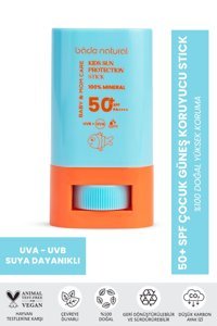 Bade Natural Stick 50 Faktör Tüm Ciltler İçin Leke Karşıtı Nemlendirici Yağsız Suya Dayanıklı Yüz ve Vücut Güneş Kremi 50 ml