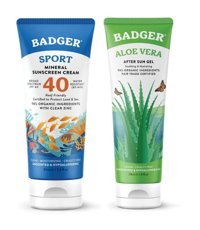 Badger Clear Zinc 40 Faktör Tüm Ciltler İçin Nemlendirici Suya Dayanıklı Yüz Güneş Kremi 50 ml