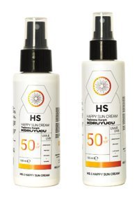 Hs Sun Cream 50 Faktör Tüm Ciltler İçin Leke Karşıtı Nemlendirici Yağsız Suya Dayanıklı Yüz ve Vücut Güneş Kremi 50 ml