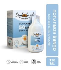 Soul N Sand 50 Faktör Hassas Ciltler İçin Nemlendirici Suya Dayanıklı Yüz Güneş Kremi 50 ml