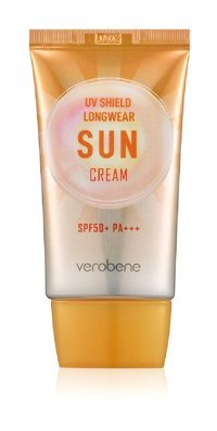 Verobene 50 Faktör Tüm Ciltler İçin Leke Karşıtı Nemlendirici Yağsız Suya Dayanıklı Yüz ve Vücut Güneş Kremi 50 ml