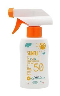Sunfui 50 Faktör Tüm Ciltler İçin Leke Karşıtı Nemlendirici Yağsız Suya Dayanıklı Yüz Ve Vücut Güneş Kremi 150 ml
