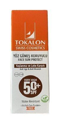 Tokalon 50 Faktör Tüm Ciltler İçin Nemlendirici Yaşlanma Karşıtı Suya Dayanıklı Yüz Güneş Kremi 60 ml