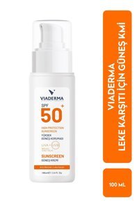 Viaderma 50 Faktör Tüm Ciltler İçin Leke Karşıtı Nemlendirici Yağsız Suya Dayanıklı Yüz Güneş Kremi 100 ml