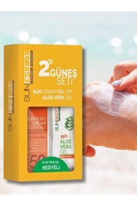 Sun Breeze 50 Faktör Tüm Ciltler İçin Nemlendirici Suya Dayanıklı Vücut Güneş Kremi 50 ml