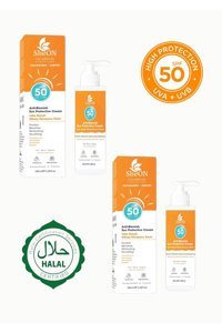 Sheon 50 Faktör Tüm Ciltler İçin Leke Karşıtı Nemlendirici Yağsız Suya Dayanıklı Yüz ve Vücut Güneş Kremi 100 ml