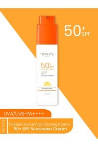Novus Exclusive Exclusive 50 Faktör Tüm Ciltler İçin Leke Karşıtı Nemlendirici Suya Dayanıklı Yüz Güneş Kremi 50 ml